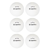 Pingpongové míčky inSPORTline Elisenda S3 6ks Barva bílá - Pingpongové míčky