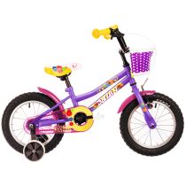 Dětské kolo DHS Daisy 1402 14" 7.0 Barva Purple, Velikost rámu 7" (95-110 cm) - Dětská kola