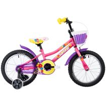 Dětské kolo DHS Daisy 1602 16" 7.0 Barva Pink, Velikost rámu 8" (105-125 cm) - Jízdní kola