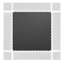 Puzzle zátěžová podložka inSPORTline Simple tmavě šedá - Zátěžové podložky