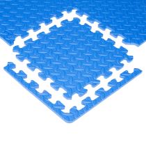 Puzzle podložka inSPORTline Famkin (12 dlaždic, 18 okrajů) Barva modrá - Puzzle podložky