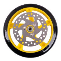 Náhradní kolo s brzdovým diskem na koloběžku Discola 200x30mm Barva žlutá - Příslušenství pro koloběžky