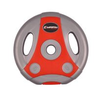 Cementový kotouč inSPORTline Ergo 5 kg 30 mm šedo-červený - Fitness