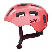 Dětská cyklo přilba Abus Youn-I 2.0 Barva Living Coral, Velikost S (48-54) - Sportovní helmy