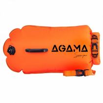Plavecká bójka a suchý vak Agama SWIM PRO 28 L Barva oranžová - Vodní sporty