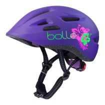 Dětská cyklo přilba Bollé Stance Junior Barva Matte Purple Flower, Velikost XS (47-51) - Dětské přilby