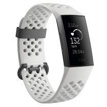 Fitness náramek Fitbit Charge 3 Graphite/White Silicone - Outdoorové hodinky a přístroje