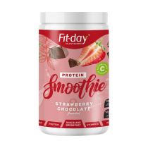 Proteinový nápoj Fit-day Protein Smoothie 900 g Příchuť jahody v čokoládě - Pádla