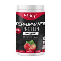 Proteinový nápoj Fit-day Protein Performance 900 g Příchuť jahoda - Pádla