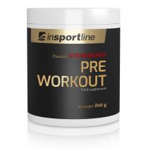 Doplněk stravy inSPORTline Pre Workout 240g Příchuť jahoda - Fitness