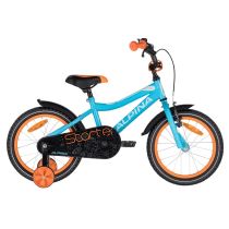 Dětské kolo ALPINA Starter 16" - model 2021 Barva Blue Orange, Velikost rámu 235 mm - Dětská kola
