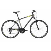 Pánské crossové kolo KELLYS CLIFF 30 28" 6.0 Barva Grey, Velikost rámu L (21") - Pánská trekingová a crossová kola