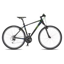 Pánské crossové kolo 4EVER Energy 28'' - model 2019 Barva černo-zelená, Velikost rámu 21" - Trekingová a crossová kola