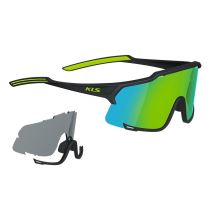 Cyklistické brýle Kellys Dice Photochromic Barva Black-Lime - Fotochromatické brýle