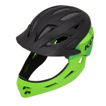 Integrální dětská přilba Kellys Sprout Barva Black-Green, Velikost XS (47-52) - Sportovní helmy