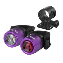 Sada osvětlení Kellys IO USB Set Barva Purple - Osvětlení na kolo