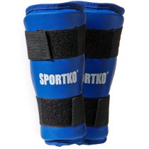 Chrániče holení SportKO 332 Barva modrá, Velikost L - Chrániče nohou pro bojové sporty