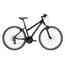 Dámské crossové kolo Kross Evado 2.0 D 28" - model 2022 Barva černá/mint, Velikost rámu M (17") - Dámská trekingová a crossová kola