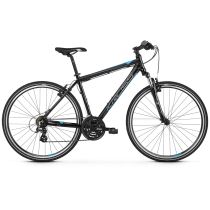 Pánské crossové kolo Kross Evado 2.0 28" - model 2021 Barva černo-modrá, Velikost rámu M (19'') - Pánská trekingová a crossová kola