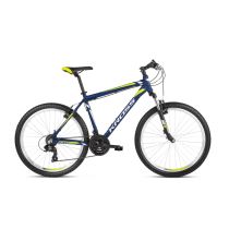 Horské kolo Kross Hexagon 26" - model 2021 Barva tmavě modrá/bílá/limetová, Velikost rámu S (17'') - Horská kola 29"