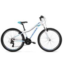 Dámské horské kolo Kross Lea 1.0 26" - model 2022 Barva bílo-modrá, Velikost rámu XS (15") - Dámská horská kola