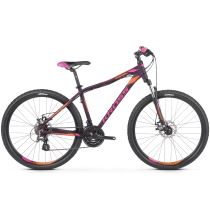 Dámské horské kolo Kross Lea 3.0 27,5" SR - model 2021 Barva fialová/růžová/oranžová, Velikost rámu S (17'') - Jízdní kola