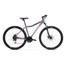 Dámské horské kolo Kross Lea 5.0 27,5" SR - model 2021 Barva grafitová/růžová/fialová, Velikost rámu XXS (14") - Dámská horská kola