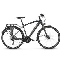 Pánské trekingové kolo Kross Trans 10.0 28" - model 2020 Barva černá/kovová/stříbrná, Velikost rámu L (21'') - Trekingová a crossová kola