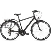 Pánské trekingové kolo Kross Trans 1.0 28" Gen 002 Barva černá/šedá, Velikost rámu M (19") - Jízdní kola