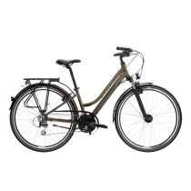 Dámské trekingové kolo Kross Trans 3.0 28" - model 2021 Barva khaki/černá, Velikost rámu L (19") - Dámská trekingová a crossová kola