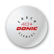 Pingpongové míčky Donic 40+ Coach bílé 6ks - Insportline