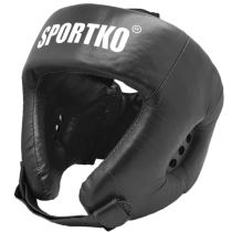 Boxerský chránič hlavy SportKO OK1 Barva černá, Velikost L - Chrániče těla pro bojové sporty