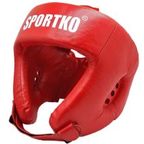 Boxerský chránič hlavy SportKO OK2 Barva červená, Velikost M - Chrániče pro bojové sporty