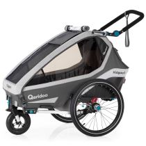 Multifunkční dětský vozík Qeridoo KidGoo 1 2020 Barva Anthracite Grey - Vozíky za kolo