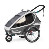 Multifunkční dětský vozík Qeridoo KidGoo 2 2020 Barva Anthracite Grey - Vozíky za kolo