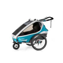 Multifunkční dětský vozík Qeridoo KidGoo 2 Sport Barva Petrol Blue - Vozíky za kolo