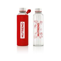 Skleněná láhev Nutrend s termoobalem 800 ml Barva červená - Ostatní sportovní láhve