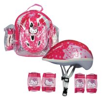 Sada chráničů a helmy Hello Kitty s taškou - Cyklo a inline přilby