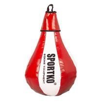 Boxovací pytel SportKO GP1 24x40cm / 5kg Barva bílo-červená - Závěsné boxovací pytle