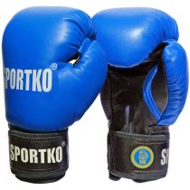 Boxerské rukavice SportKO PK1 Barva modrá, Velikost 12oz - Boxérské a MMA rukavice