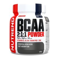 Práškový koncentrát Nutrend BCAA 2:1:1 Powder 400 g Příchuť černý rybíz - Aminokyseliny
