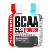 Práškový koncentrát Nutrend BCAA 2:1:1 Powder 400 g Příchuť modrá malina - Aminokyseliny