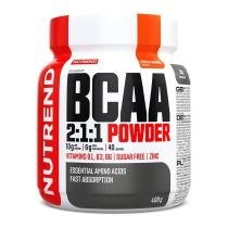 Práškový koncentrát Nutrend BCAA 2:1:1 Powder 400 g Příchuť pomeranč - Aminokyseliny