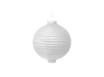 Zahradní papírová lucerna - lampion s žárovkou-20cm bílá - Dekorace