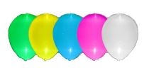 LED Svítící balónky 5 ks mix barev - 30 cm - Svíticí tyčinky
