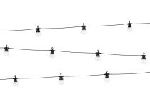 Světelný LED řetěz bílý s retro žárovkami 500 cm - Svatba - Halloween 31/10