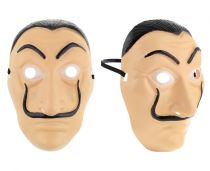 Plastová maska Money Heist - Salvador Dali - Papírový dům - Karnevalové masky, škrabošky
