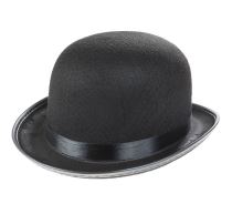 Klobouk - buřinka černá - Charlie Chaplin - unisex - Klobouky, helmy, čepice