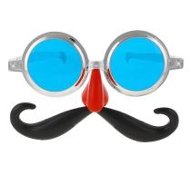 Brýle JUMBO s fousy plast - Karnevalové doplňky