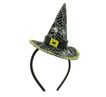 Klobouček čarodějnice na čelence / HALLOWEEN - Sety a části kostýmů pro děti